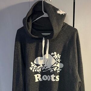 Roots Canada Mens Hoodie, Charcoal Grey XXL, NEW!!!